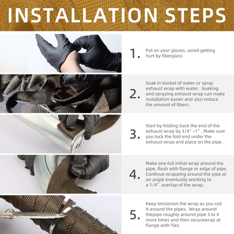 2x16' Titanium Exhaust Wrap
